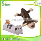 Soft Animal Cow Pencil Case Bags Round Shape Plush Cow Pencil Case thumbnail-3