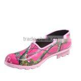 Ladies Lightweight Pink Camo Rubber Garden Shoes thumbnail-5