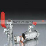 15mm 22mm 28mm Full Bore Brass Copper Ball Valve thumbnail-1