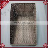 S&D Poly Rattan Brown Wicker Storage Basket Imitation Supermarket Display Basket Fruit Basket thumbnail-3