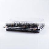 Blister Food Safety Rectangle Square Large Plastic Sushi Food Serving Tray thumbnail-2