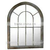 POWERLON Ornate Garden Rustic Iron Window Mirror With Natural Beauty Reflection thumbnail-1