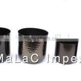 Matte Black Candle Cup With Logo Engraved Branding Black Candle Jar thumbnail-2