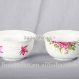 Haonai Ceramic Shallow Bowl Flower Printing Porcelain Bowl thumbnail-1