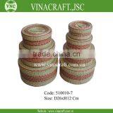 Round Seagrass Box Packaging Gift