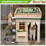 Wooden Dog House With Garden Roof thumbnail-1