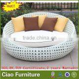 Leisure Rattan Outdoor Round Beach Sunbed / Daybed thumbnail-3