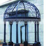China Factory Direct Selling Greenhouse Garden 6 Columns Cast Iron Gazebo thumbnail-6