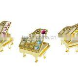 Gold Plated Decorative Crystal Piano for Girlfriend's Gifts thumbnail-2