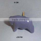 Hand Painted Ceramic Knob Blue Figure Available in Other Colour and Patterns thumbnail-1