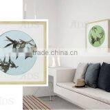 Framed Handmade Iron Slice Shadow Box Wall Decoration Bamboo Design thumbnail-6