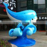 Fiberglass Playground Display Dolphin Sculpture Statue thumbnail-1