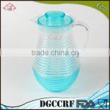 NBRSC Set of 5 Piece Plastic ps Cold Water Kettle Spiral Drinking Water Jug Tea Pot Water Jug With Cups thumbnail-1