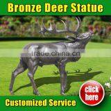 High Quality White Deer Wall Sculpture for Christmas Decoration thumbnail-1