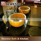 Onyx Marble Stone Bowl Bathroom thumbnail-1