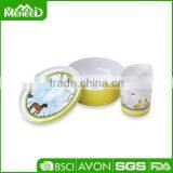 Swan Printed Melamine Infant Bowl With Lids & Sippy Cup, 2pcs Children New Design Tableware thumbnail-1