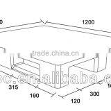 HDPP Standard Size Racking Heavy Duty Plastic Pallet thumbnail-3