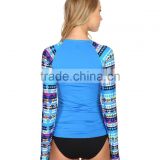 Long Raglan Sleeve Swim Shirt Woman UV Wetsuits Long Sleeve Rash Guard Top Swimsuit Tee Women thumbnail-6