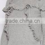 Long Sleeve Ruffle Knit Top Latest Saree Blouse Designs for Women thumbnail-6