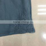 Women Long Sleeve Embroidery Slub Cotton T-shirt thumbnail-5