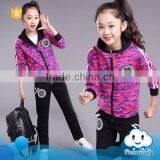 AS-606G New Arrival Teenager Girls Clothing Sets 2017 Sports Suits Kids Clothes