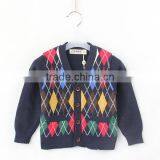 British Style Argyle Boys Knitwear Cardigan thumbnail-1