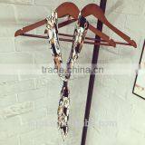 Fashion Ladies Scarves Colorful Printing Emulation Silk Tie Scarf for Women Bufandas Mujer 2016 thumbnail-4