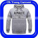 Sports Gym Sweatshirt Men O-neck Hoodies Gray Sportwear Hoodies Pullover Jumper Streetwear Hip Hop Hoodie for Men thumbnail-1