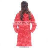 Heart Printing Hooded Zipper Unlined Upper Garment thumbnail-3