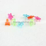 Mixed Color Transparent Thumbtack Star Shape Head Pin Customizable Pin thumbnail-3