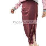 2017 OEM Spring Aubergine Calf Length Casual Loose Pencil Skirt thumbnail-2
