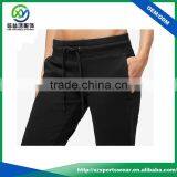 Latest Design Custom Made Black Color Women Elastic Waist Band Jogger Pants, Gym Pants Fitness thumbnail-3