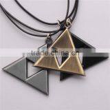 Jwelleries Statement Necklace Necklace With Waxed Cotton Cord Triangle Cloth Dress Necklace thumbnail-4