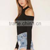 Guangzhou Top Selling Plain Dyed Cotton Summer Fashion Long Sleeve Women Blouses Tops thumbnail-2