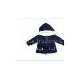 Long Sleeve Royal Blue Girl Toddlers Winter Coats for Kids , Hooded Velvet Lining Jackets thumbnail-1