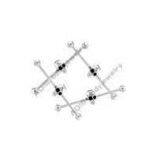 Skull Silver 316L Surgical Steel Ear Piercing Industrial Earrings Jewelry For Anniversary thumbnail-1