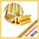 window door frame brass extrusion profile section