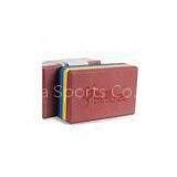 Red Light Weight EVA Yoga Foam Block / EVA Compound Yoga Blocks , ODM OEM thumbnail-1