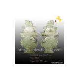 Jade Pair Vase Carving thumbnail-1