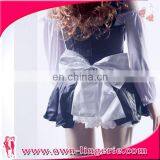 Sex Beer Girl Design Theme Party Costumes Blue Sexy Maid Costumes For Wholesale thumbnail-2