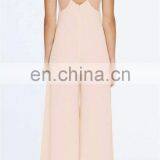 Classical Fashionable Sleeveless V Neck Hollow Front With Long Jumpsuit Clothing thumbnail-1