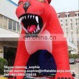 Inflatable Lion Sports Tunnel for Advertising