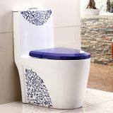Bathroom New Decal One Piece Siphonic Modern Toilet