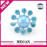Hotsale Blue Pearl Rhinestone Upholstery Button for Wedding Invitation Card thumbnail-1