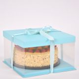 Custom  PET transparent  cake gift packaging  box