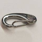 304 Boat Marine Stainless Steel Egg Shape Spring Snap Hook Clips Quick Link Carabiner Buckle Eye Shackle thumbnail-4