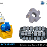 Concrete Scarifier Parts & Accessories, 5/6 Teeth Concrete Milling Cutters Miller , Tungsten Carbide Scarifier blades fails