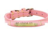 Double Layer Lichee Pattern Retro Leather Pet Collar Leash Training Dog Pulling Rope Pet Neck Chain Pet Supplies thumbnail-2