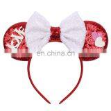 RTS Sequin Minnie Headband Baby Girl Headband Valentine Hairbands thumbnail-3