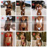 RTS Custom Sexy Swimwear Micro Mini Thong Bikini Thong Swimsuit For Women thumbnail-3